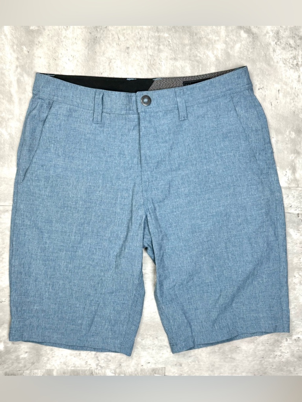 Volcom Men’s Shorts Size 32 Blue Hybrid Chino Walk Shorts Casual